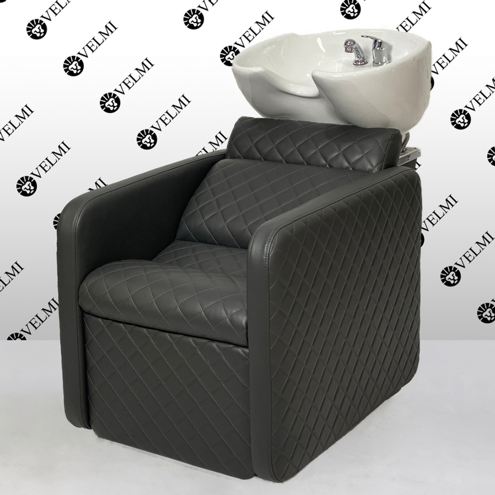 Комплект парикмахерской мебели Polo Premium Lux Black на диске