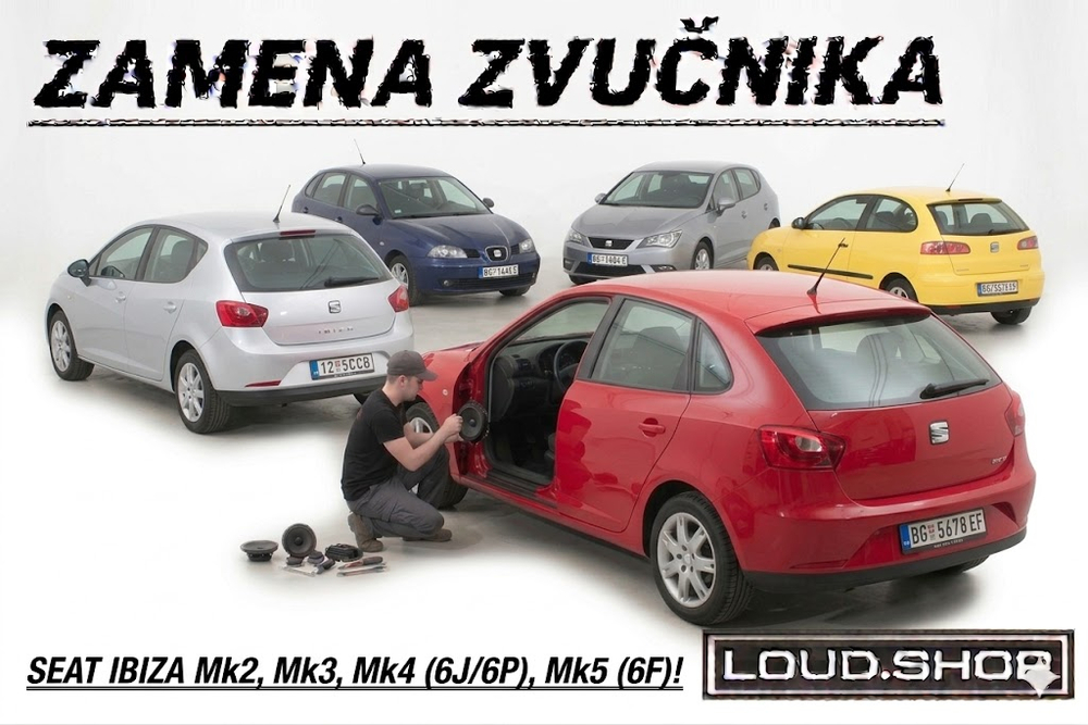 Komplet Zvučnika za SEAT Ibiza MK2,MK3,MK4,MK5,MK6,6J,6P i 6F