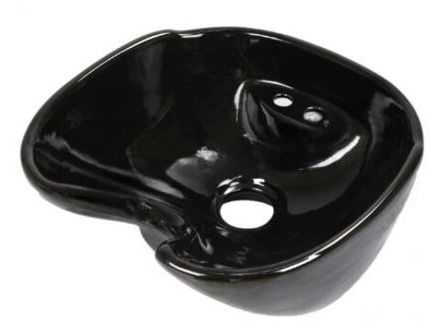 Керамічна раковина 013  Black  для перукарської мийки