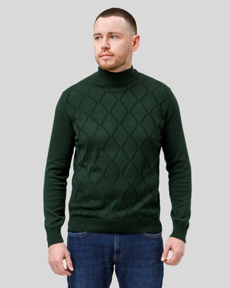 Джемпер чоловічий темно-зелений (арт. 7662300302)