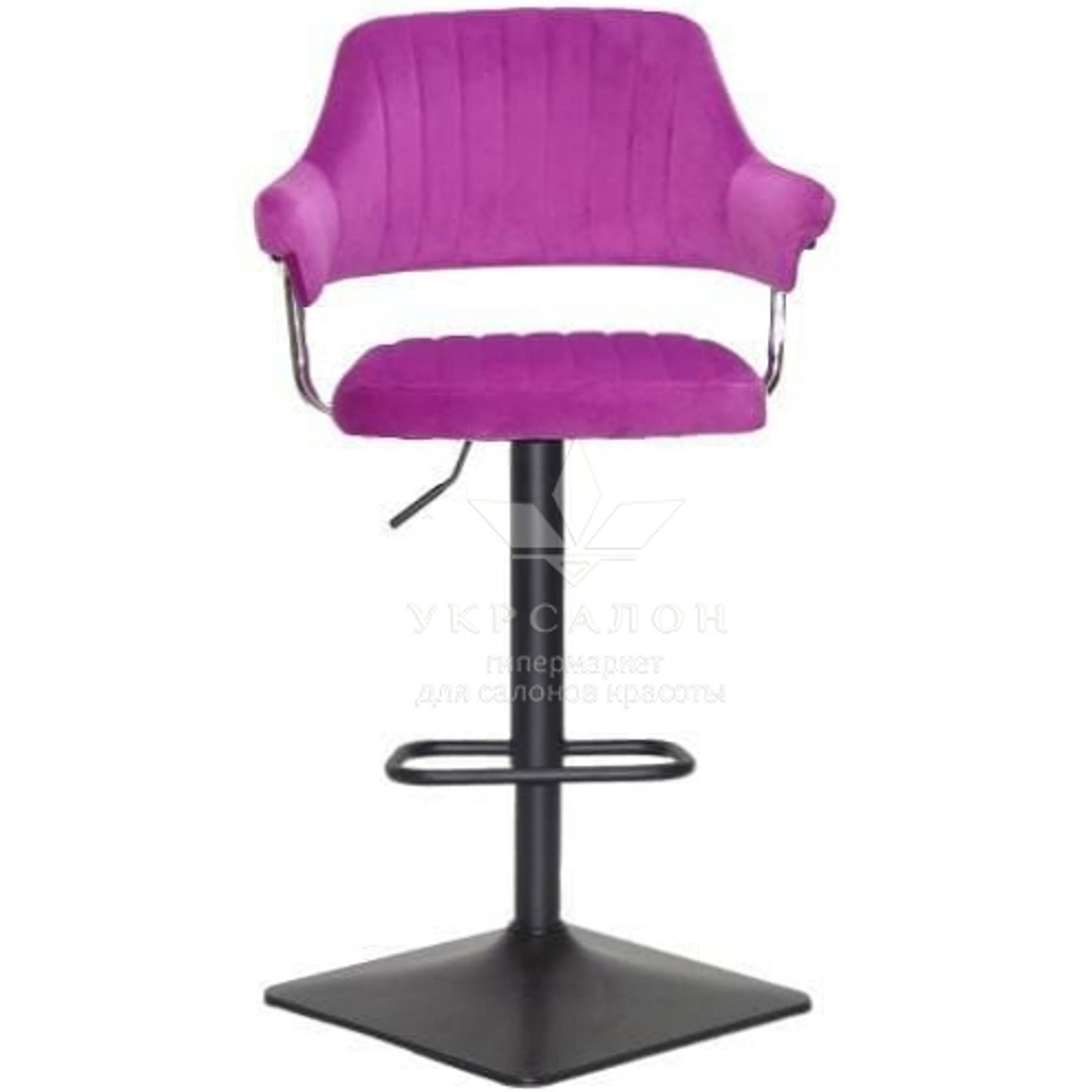 Стільчик для візажу Jef Black quadro Velor