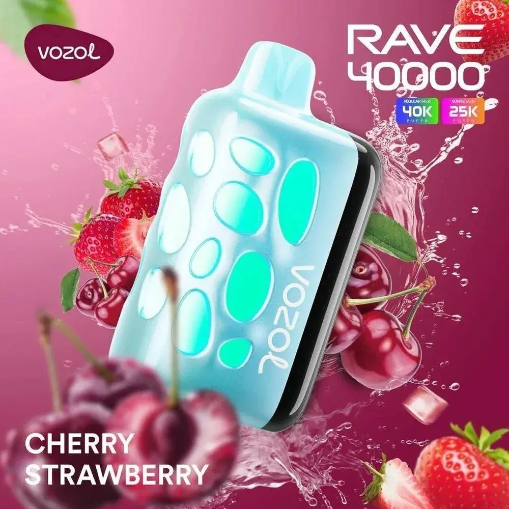VOZOL RAVE 40000 - Cherry Strawberry (5% nic)