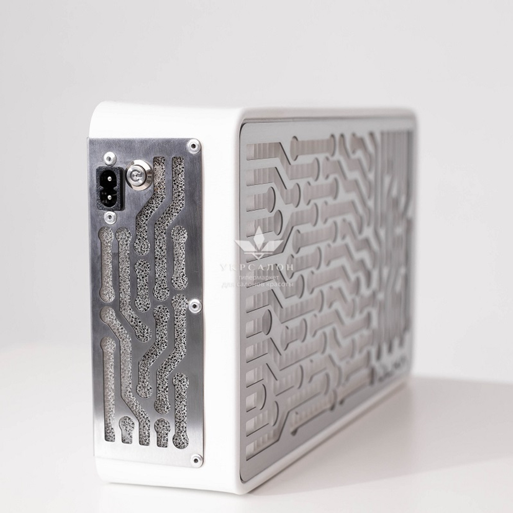 Вытяжка для маникюра настольная Ulka Nano, цвет белый (сетка металлик)