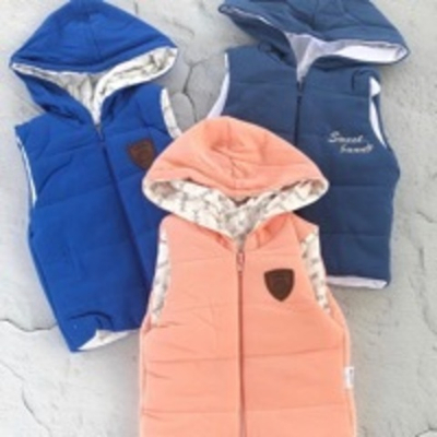 Жилетка з капюшоном, бавовна, синтепон ТМ "Hippil"