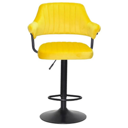 Стілець для візажу Jef velor black