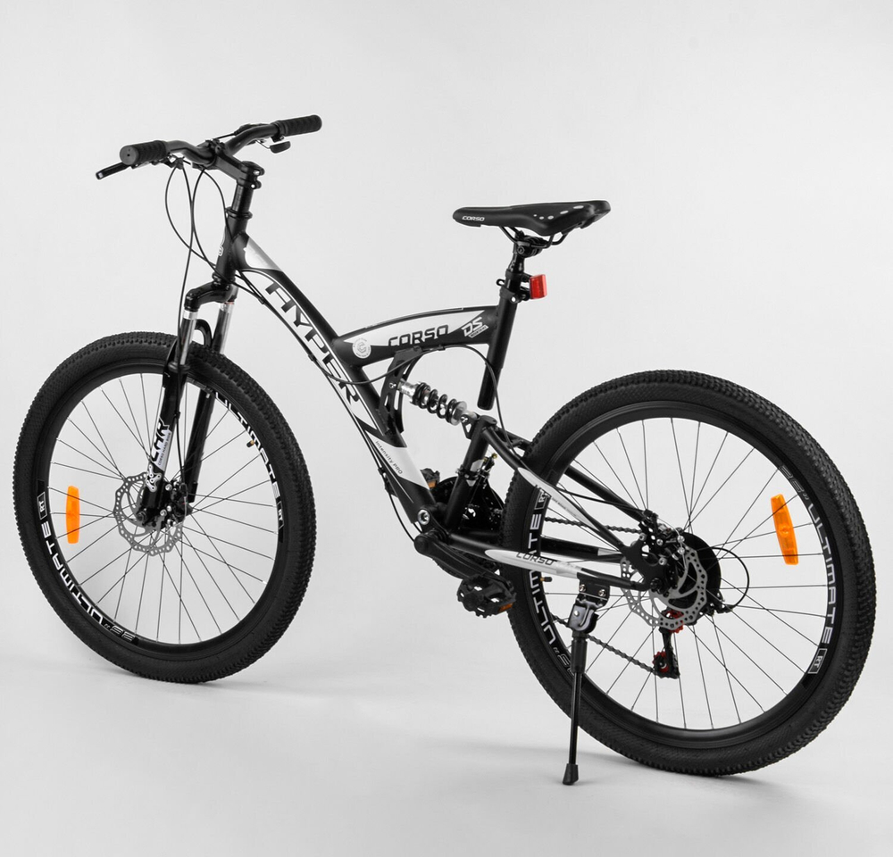 Горный велосипед 26 дюймов Corso Hyper двухподвесный рама 16"