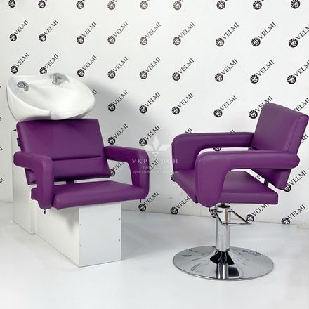 Комплект перукарських меблів flamingo на диску white