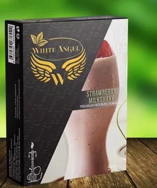 Тютюн White Angel Strawberry Milkshake (Полуничний Мілкшейк) 50г Термін придатності закінчився