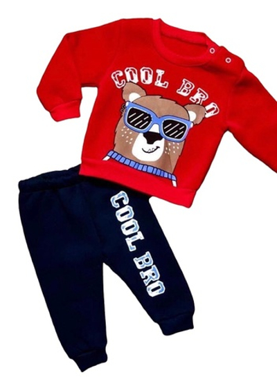 Костюм 2 в 1: світшот, штани "Cool BRO", трьохнитка з начосом "Tigiy"