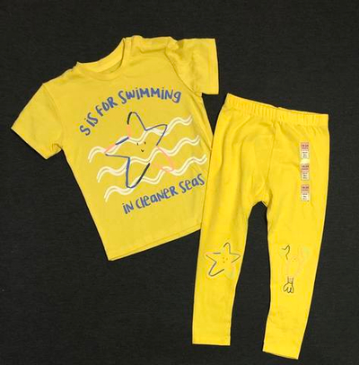 Костюм 2в1: футболка, лосіни, бавовна:  TM "M&S" і TM "Kiabi"