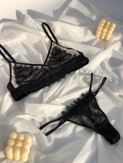 Мереживний комплект з ставкою сітка