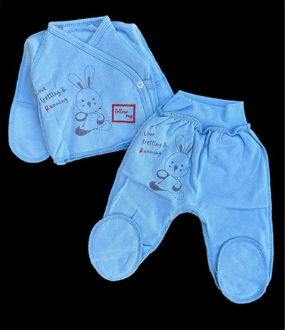 Комплект 2в1: льоля, повзунки "Зайчик", футер ТМ “UA” (56 см)