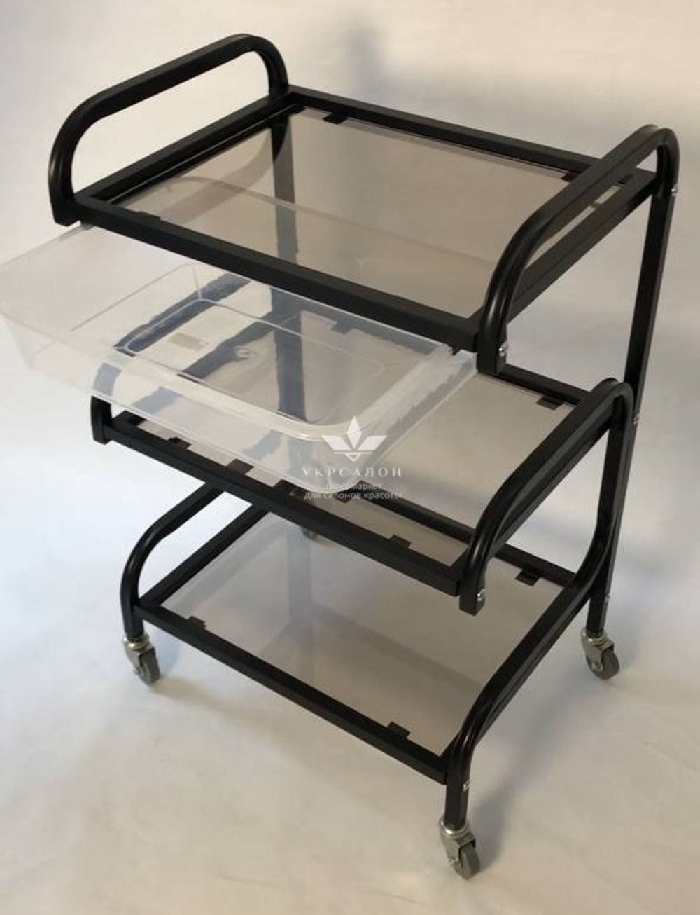 Косметологічний візок S3-l-b чорний