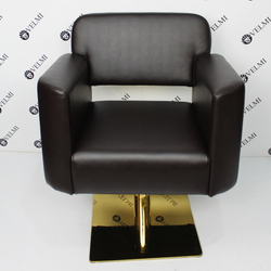 Перукарське крісло Eliot Gold на квадраті