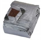 Тент 5х5 от дождя и снега 210г./м2 (серый/коричневый). Усиленные края.