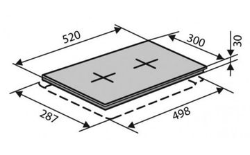 Варильна поверхня електрична Domino VENTOLUX HE302 (INOX) 2