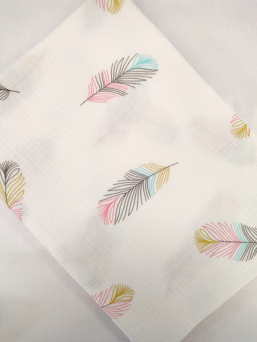 Пеленка муслиновая жатая двухслойная