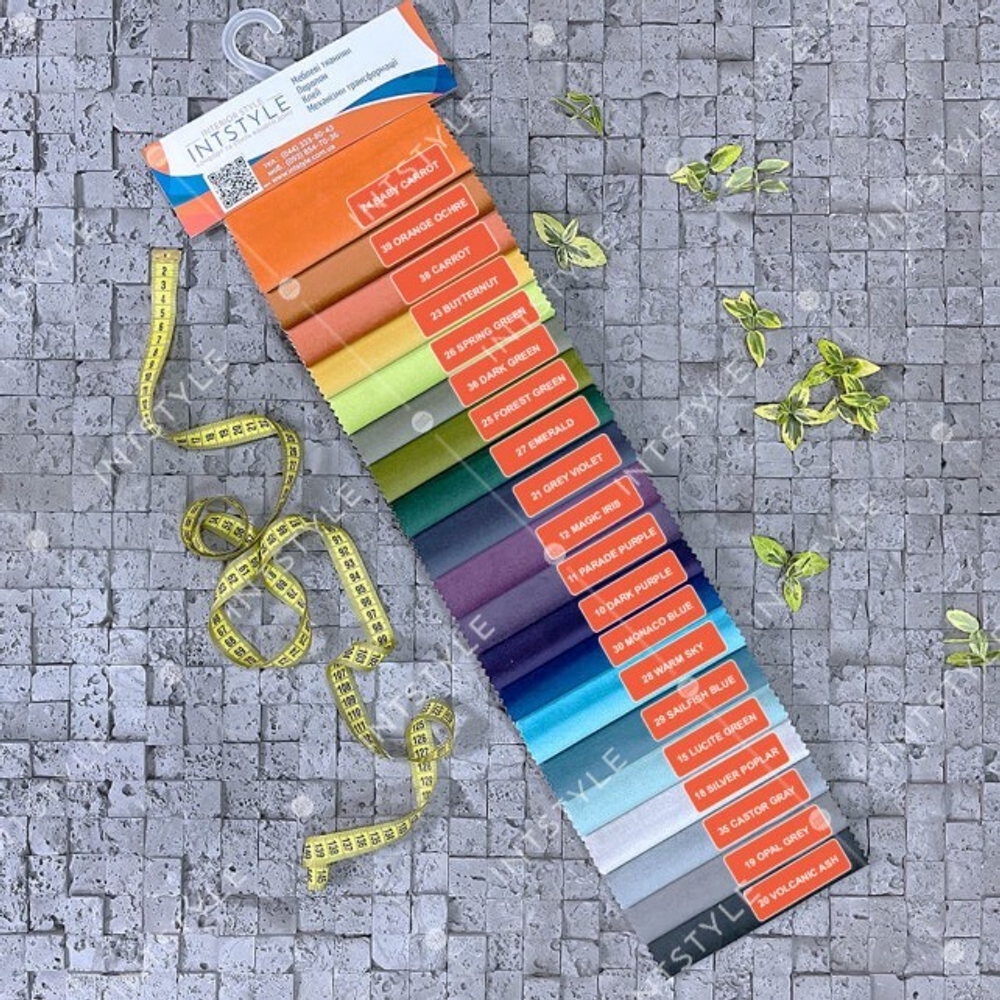 Цветовая палитра велюра