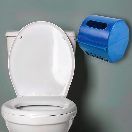 Держатель пластиковый для туалетной бумаги настенный синий/DRK