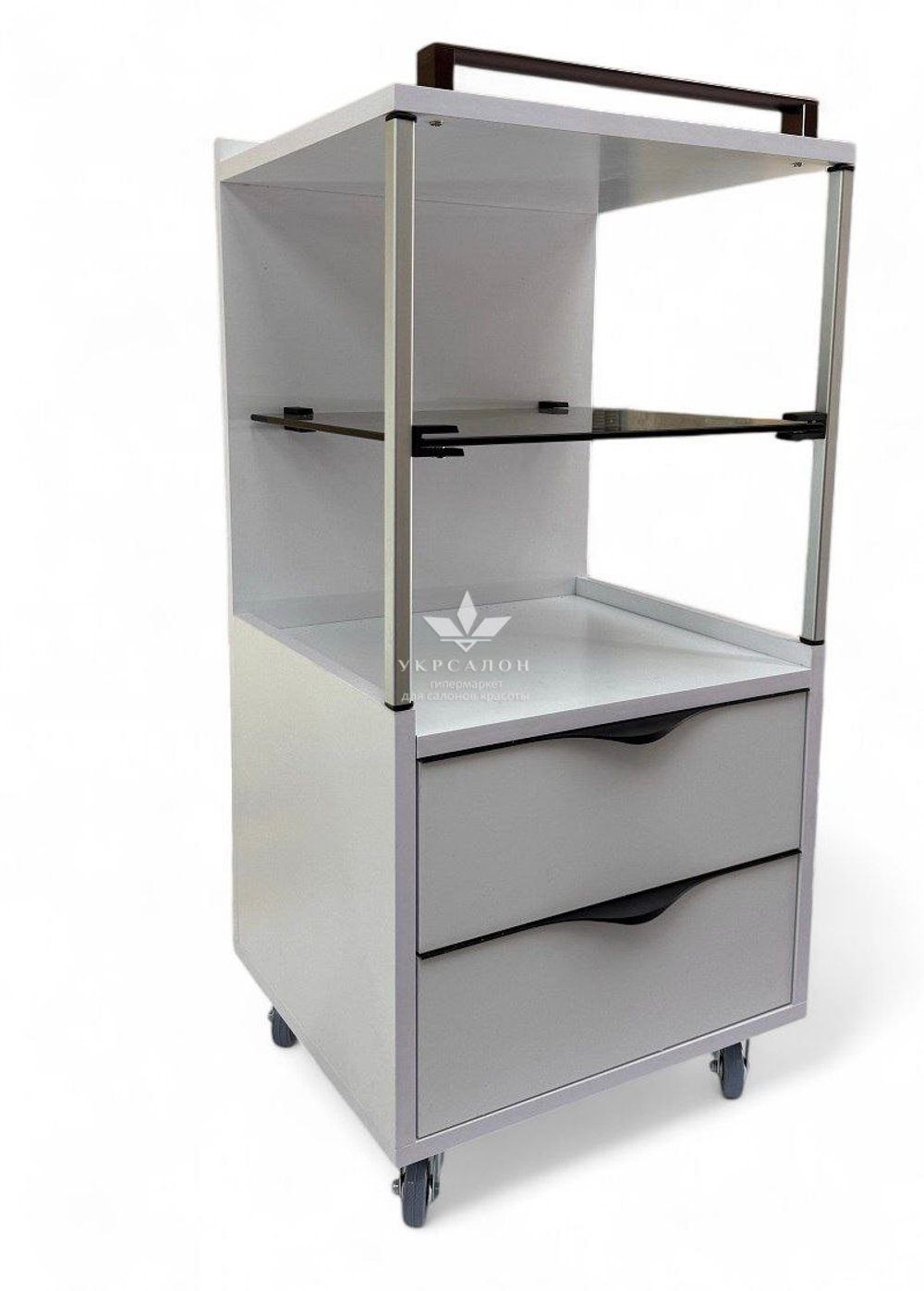 Педикюрний візок BVC скло з розетками