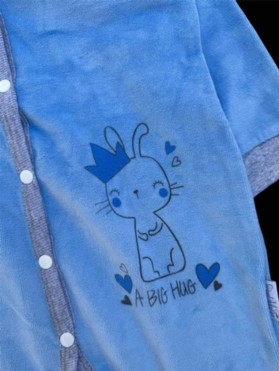 Ромпер "Зайченя", велюр ТМ "SM"