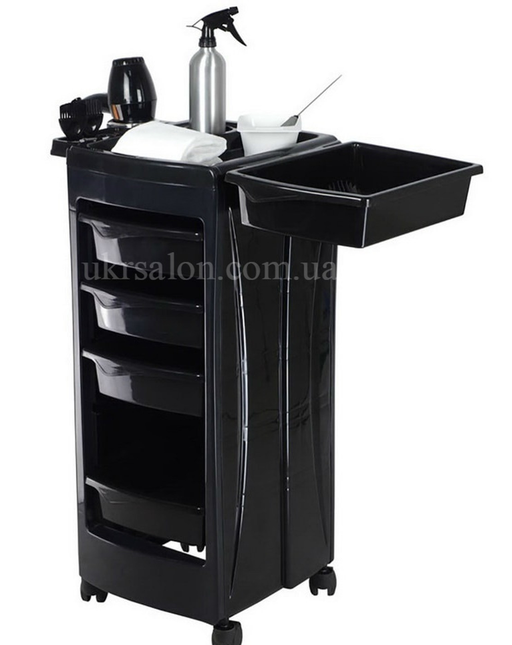 Парикмахерская тележка Pomocnik CAPRI Black
