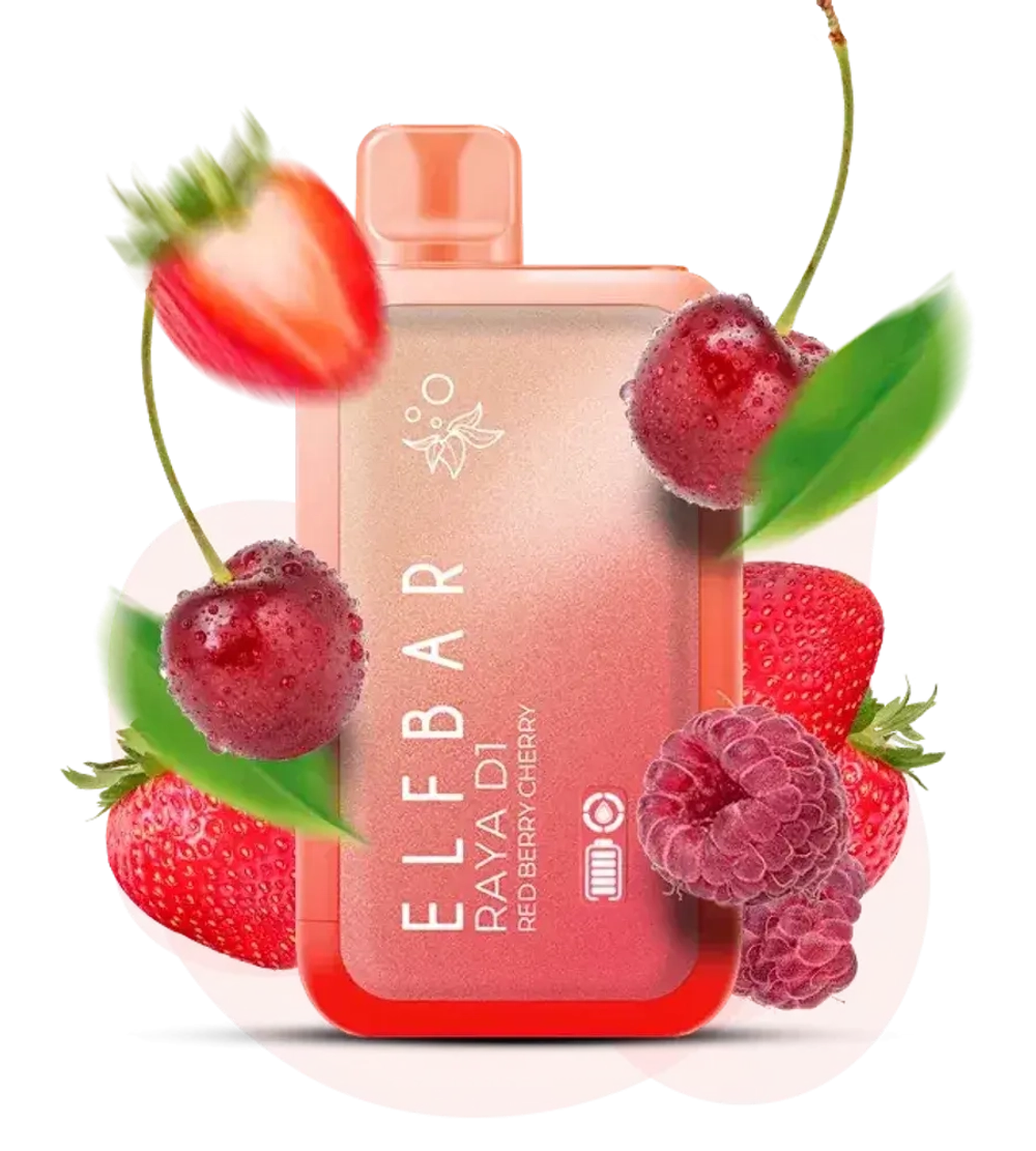 ELF BAR RAYA D1 - Red Berry Cherry  (5% nic)