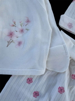 Комплект 3в1: льоля, повзунки, шапочка "Весна", інтерлок, трикотаж рубчик ТМ “Happy ТoТ” (56 см)