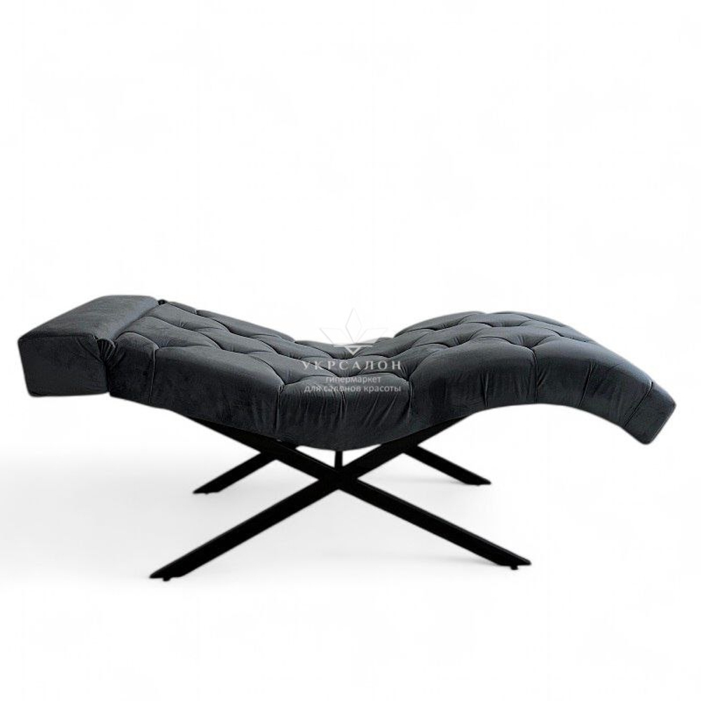 Анатомическая кушетка Mark 555-10 с пуговицами и подголовником для лашмейкеров и бровистов