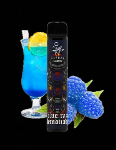 ElfBar 1500 lux BlueRazz Lemonade (Эльф Бар Голубой Лимонад)