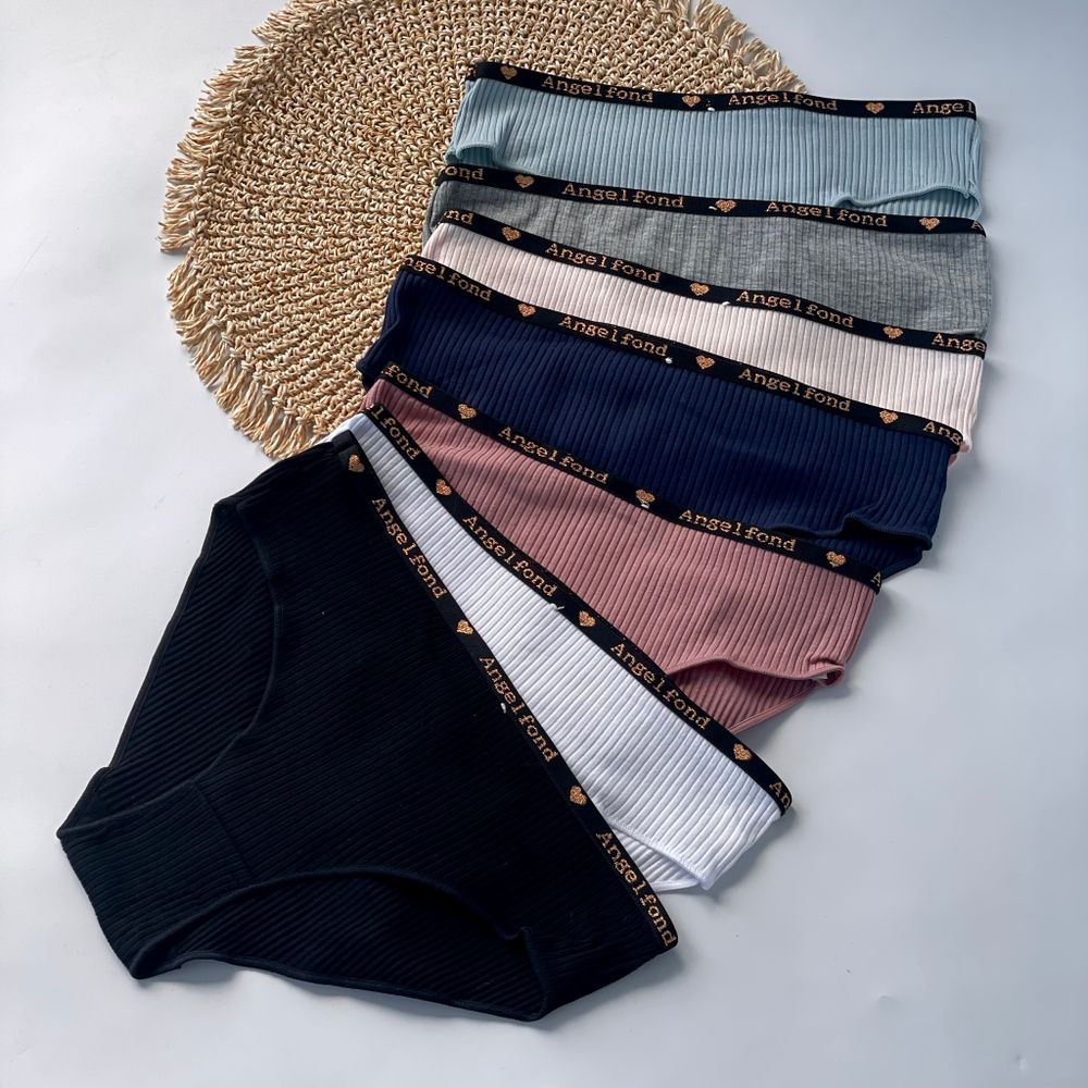 Сліпи в рубчик з близкучим написом на резинці