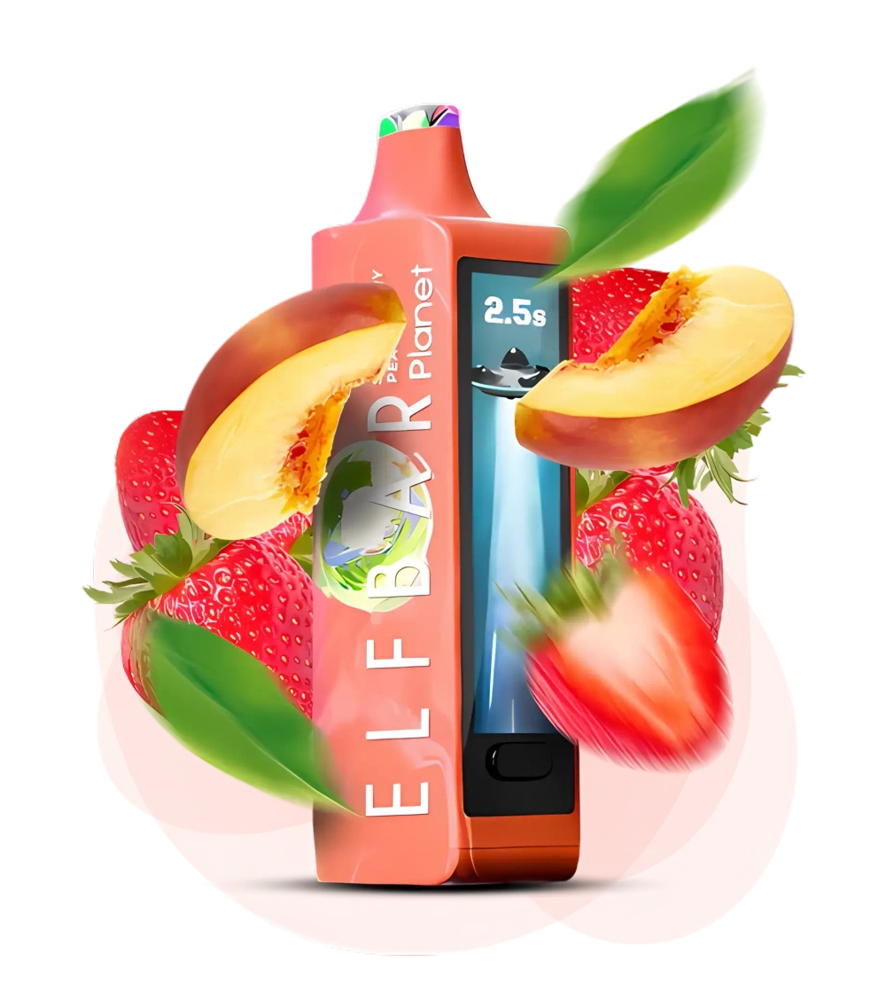Elf Bar Planet 25000 - Strawberry Peach (5% Nic)