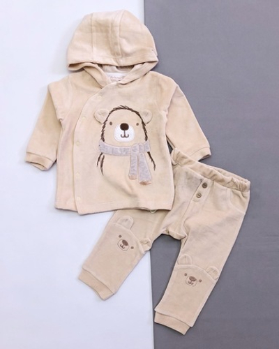 Костюм 2в1: кофта, штани, велюр ТМ "Bebessi"