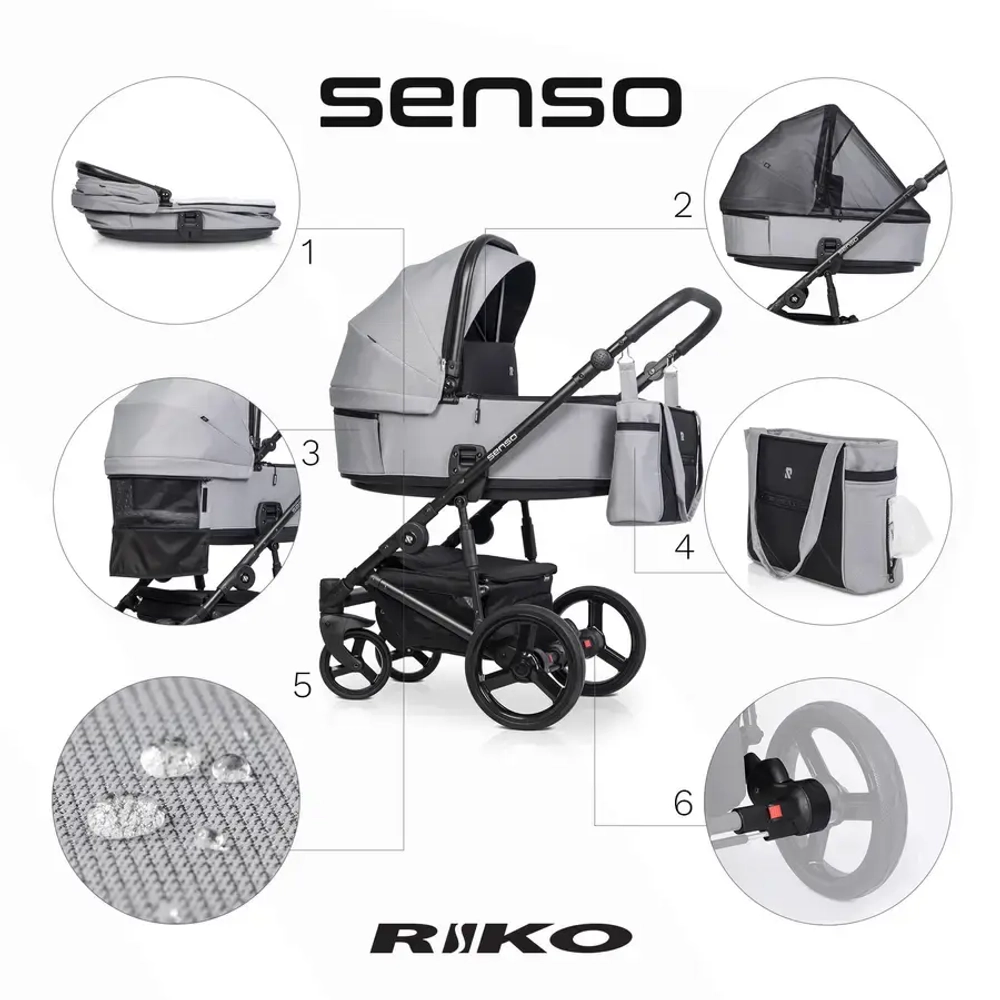 Универсальная коляска 2 в 1 Riko Senso