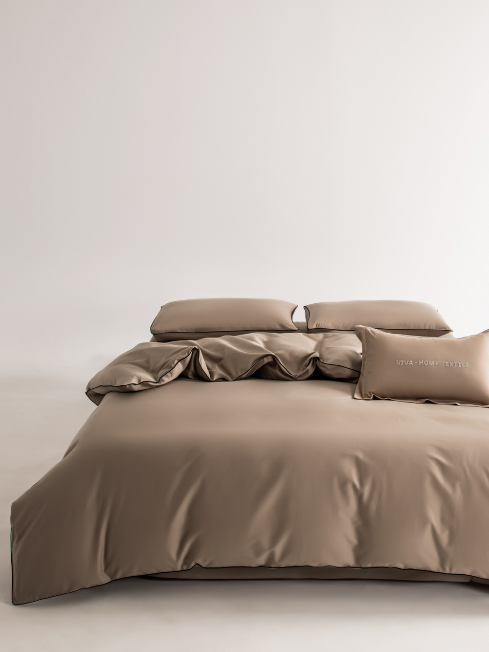 Комплект постельного белья Однотонный Сатин Элитный OCE022