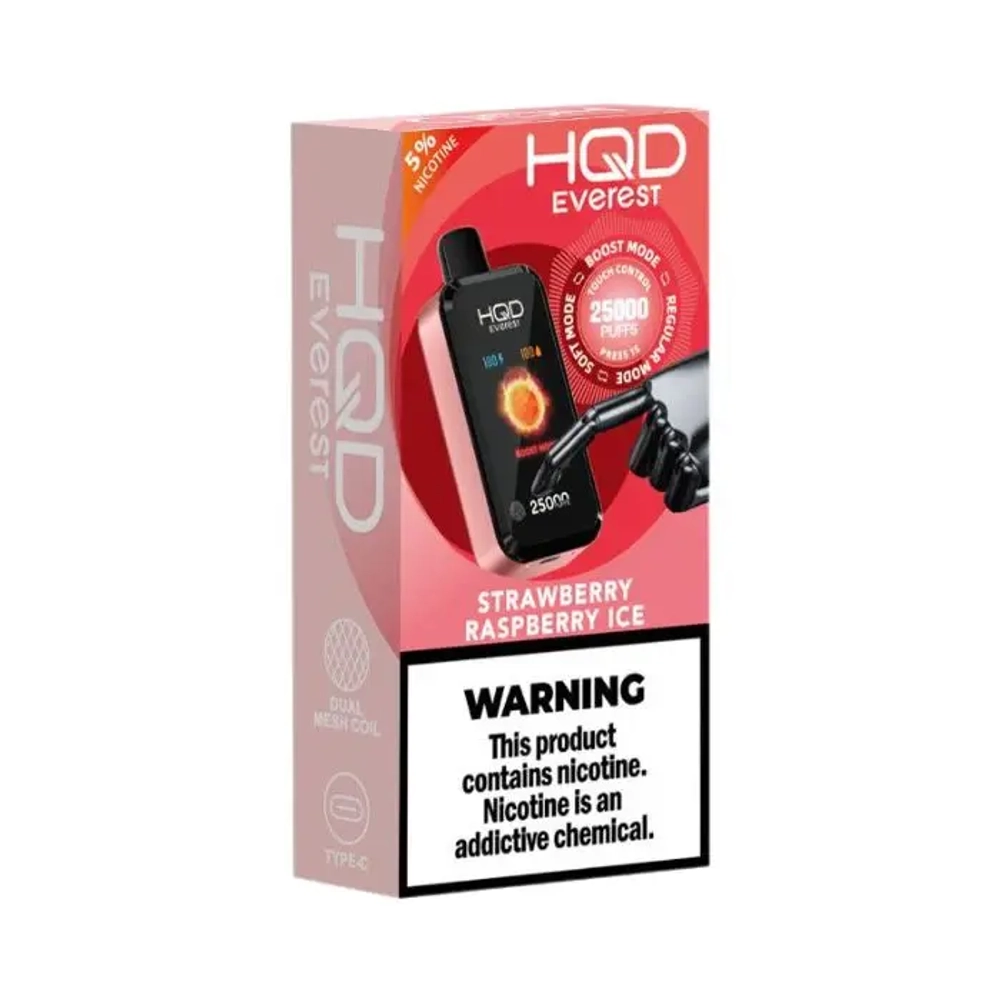 HQD 25000 - Strawberry Raspberry Ice (5% nic)