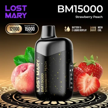 Lost Mary BM15000 - Strawberry Peach (2% nic)