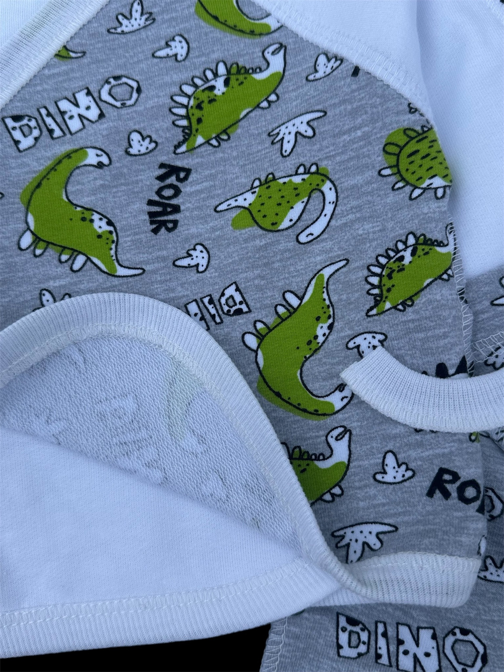 Комплект 3в1: льоля, повзунки, шапочка "Dino", футер ТМ “Happy ТОТ” (56 см)