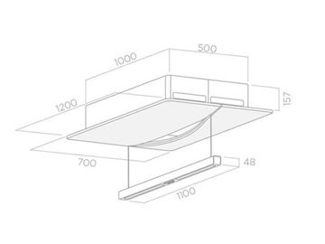 Витяжка ELICA EMPTY SKY WH/F/120