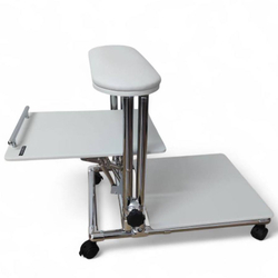 Подставка для педикюра Tertio 2 в 1 с низкой полкой на колесиках