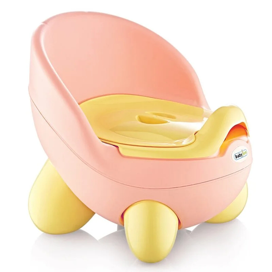 Дитячий горщик-кресло "Tiny Mini art " Irak Plastik Рожево-жовтий