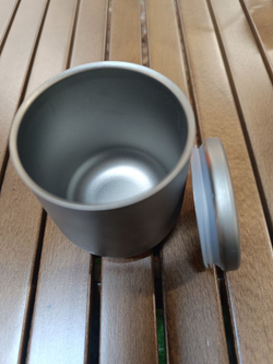 Термокружка без ручки походная двухслойная титановая