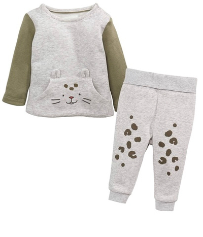 Комплект 2в1: батник, штани, трьохнитка з начочом (62-68 см)