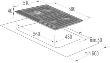 Варильна поверхня газова Gorenje GT 6 SY2W