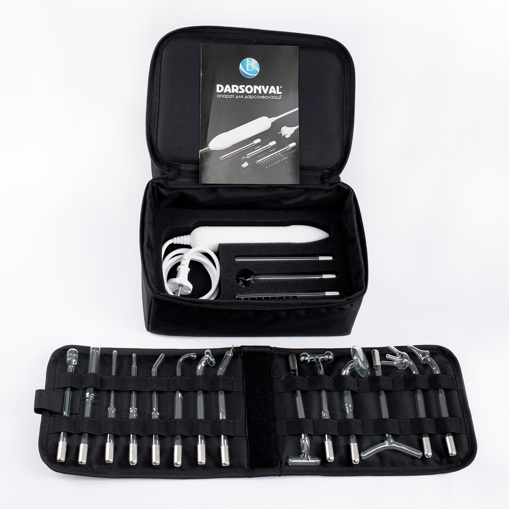 Аппарат Дарсонваль white с сумкой и набором электродов (17 шт)