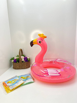 Фламинго детский пляжный баллон для купания