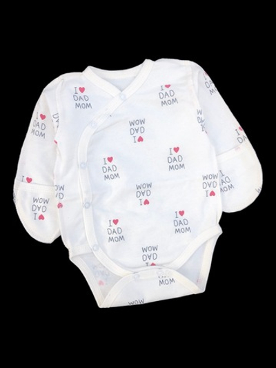 Боді з довгим рукавом, футер ТМ "UA" (62-68 см)