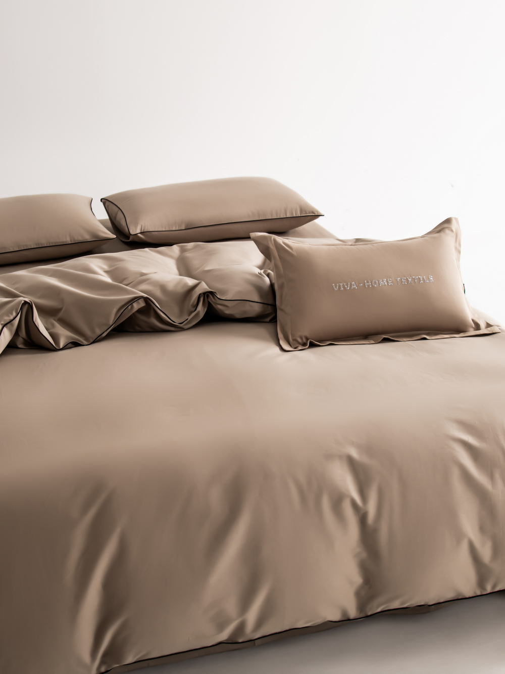 Комплект постельного белья Однотонный Сатин Элитный OCE022