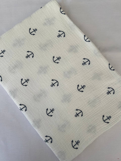 Пеленка муслиновая жатая двухслойная