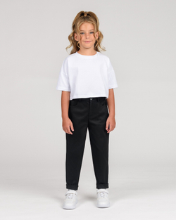 Футболка кроп-топ біла для дівчинки (арт. 7422400411)